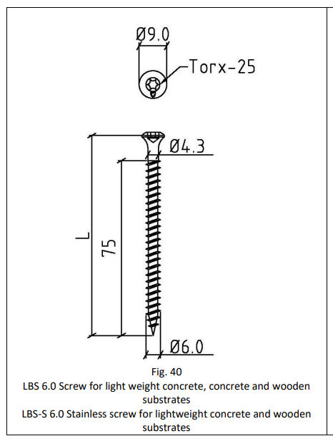 Infästningspaket till Entrétak